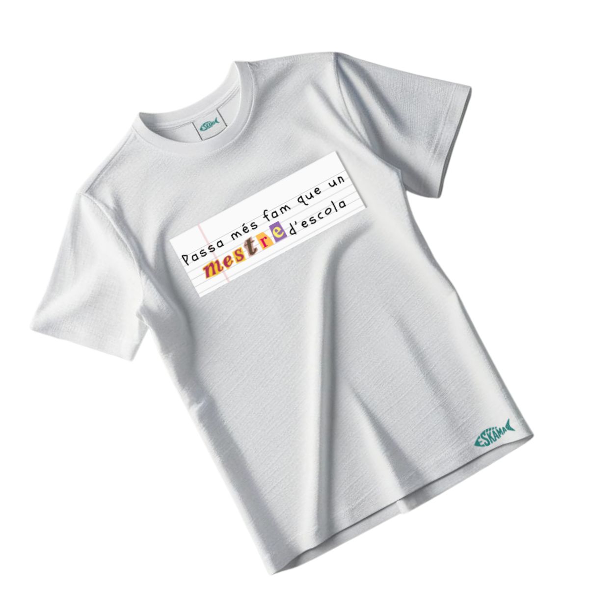 camiseta valenciana Samarreta Passa mes fam que un mestre d escola