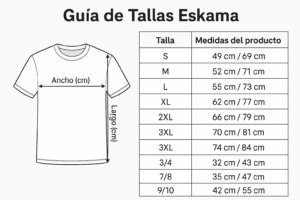 guia tallas eskama Eskama