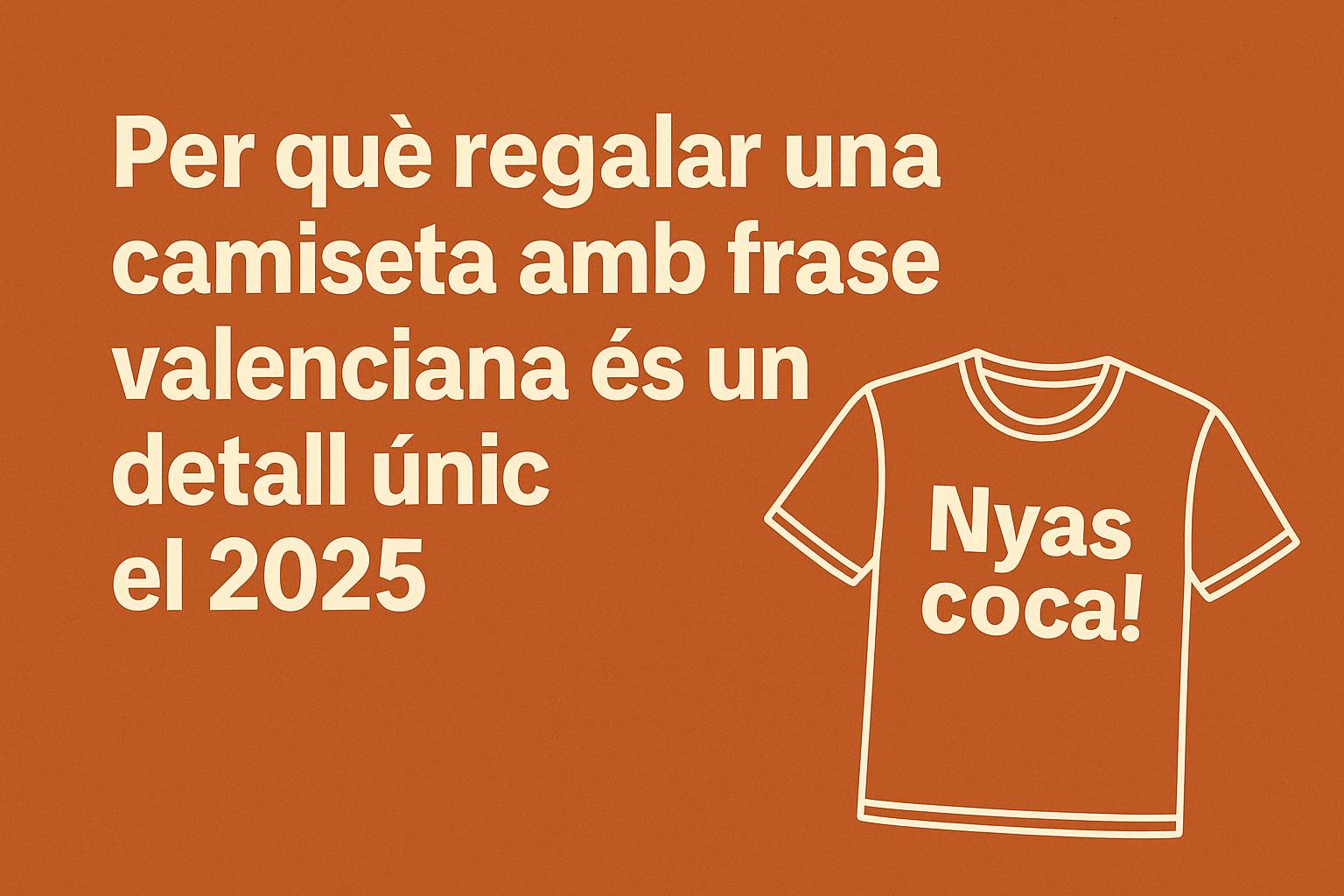 regalar camiseta amb frase valenciana