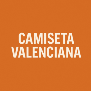cartel de camiseta valenciana